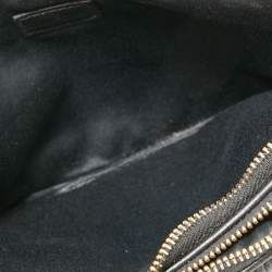 Miu Miu Black Matelasse Leather Double Zip Crossbody Bag