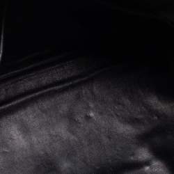 Miu Miu Black Madras Leather Dome Satchel