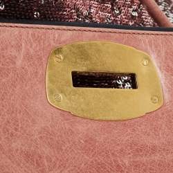 Miu Miu Metallic Two Tone Sequins Clutch
