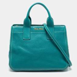 Miu miu vitello discount caribou top handle bag