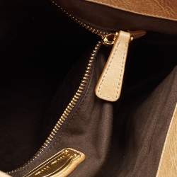 مملوكة مسبقًا Miu Miu Beige Matelassé Lux Leather Coffer Hobo