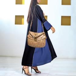 مملوكة مسبقًا Miu Miu Beige Matelassé Lux Leather Coffer Hobo