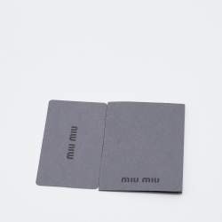 Miu Miu Black Matelassé Leather Coffer Frame Satchel