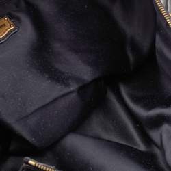 Miu Miu Black Leather Studded Monk Bag