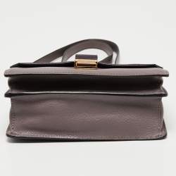 Miu Miu Two Tone Madras Leather Flap Crossbody Bag