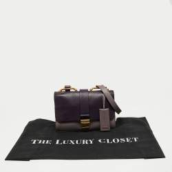 Miu Miu Two Tone Madras Leather Flap Crossbody Bag