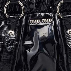 Miu Miu Black Patent Leather Tote