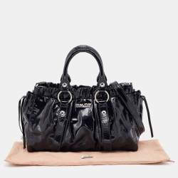 Miu Miu Black Patent Leather Tote