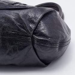 Miu Miu Deep Violet Leather Gathered Hobo 