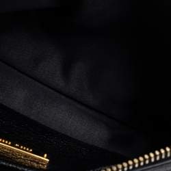 مملوكة مسبقًا Miu Miu Beige/Black Madras Leather Wristlet Clutch