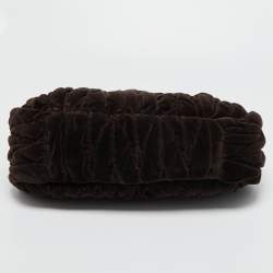 مملوكة مسبق ًا Miu Miu Brown Suede and Leather Coffer Frame Satchel