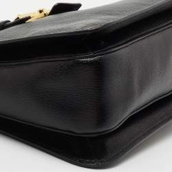 Pre Owned Miu Miu Black Madras Leather Tote