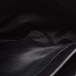 Pre Owned Miu Miu Black Madras Leather Tote