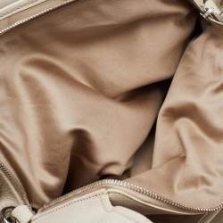 Miu Miu Off White Leather Vitello Top Handle Bag
