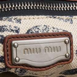 Pre Owned Miu Miu Brown Leather Shoulder Bag