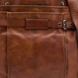 Pre Owned Miu Miu Brown Leather Shoulder Bag