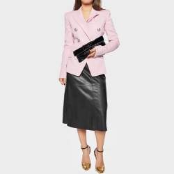 Miu Miu Black Patent Leather Long Flap Clutch