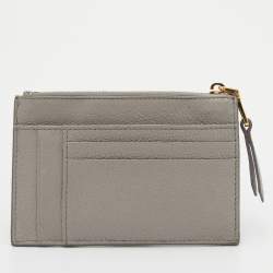 Miu Miu Grey/White Leather Card Holder