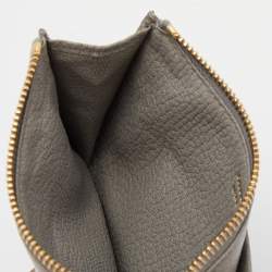 Miu Miu Grey/White Leather Card Holder
