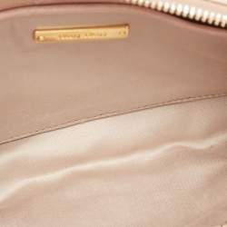Miu Miu Pink Matelassé Leather Wristlet Clutch