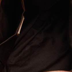 مملوكة مسبقًا Miu Miu Brown Woven Suede and Leather Satchel