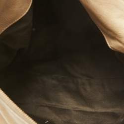 Pre Owned Miu Miu Olive Green Vitello Lux Leather Bow Bag