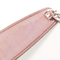 Miu Miu Pink Patent Leather Pushlock Flap Chain Crossbody Bag