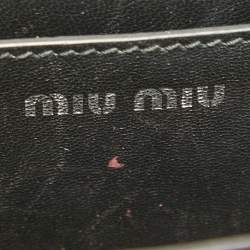 Miu Miu Pink Patent Leather Pushlock Flap Chain Crossbody Bag