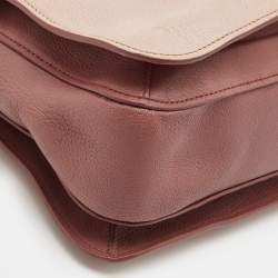 مملوكة مسبقًا Miu Miu Two Tone Pink Madras Leather Pushlock Tote