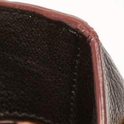 Pre Owned Miu Miu Black Madras Leather Tote