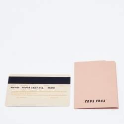 Pre Owned Miu Miu Black Leather Grommet Biker Tote