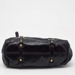 Miu Miu Black Leather Bow Satchel