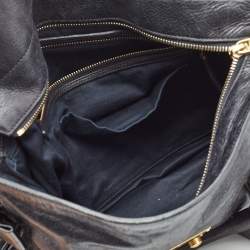 Miu Miu Black Leather Bow Satchel