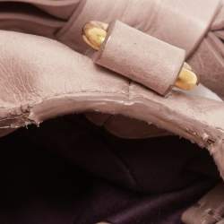 Miu Miu Pink Leather Bow Top Handle Bag