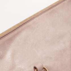 Miu Miu Pink Leather Bow Top Handle Bag