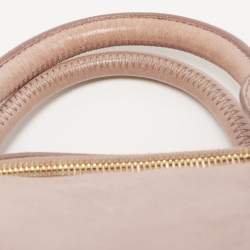 Miu Miu Pink Leather Bow Top Handle Bag