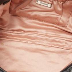 Miu Miu Black Matelassé Leather Crystal Flap Shoulder Bag
