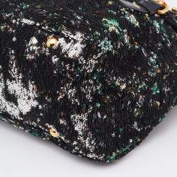 Miu Miu Multicolor Paillette Sequins Turnlock Top Handle Bag