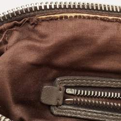 Miu Miu Grey Cloque Leather Chain Satchel