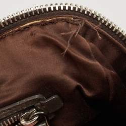 Miu Miu Grey Cloque Leather Chain Satchel