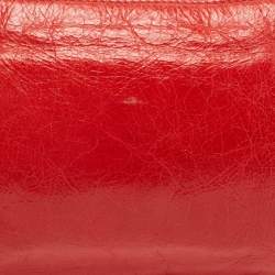 Miu Miu Red Vitello Lux Leather Bow Pochette Bag