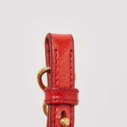 Miu Miu Red Vitello Lux Leather Bow Pochette Bag