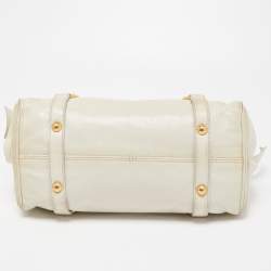 Miu Miu Light Green Vitello Lux Leather Small Bow Satchel
