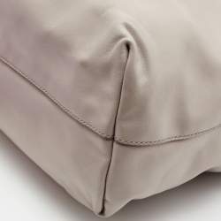 Miu Miu Grey Vitello Soft Leather Shopper Tote