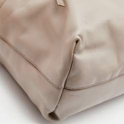 Miu Miu Grey Vitello Soft Leather Shopper Tote