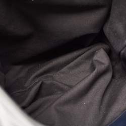 مملوكة مسبقًا Miu Miu Blue/Black Vitello Soft Leather Shopper Tote