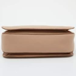 Miu Miu Beige Madras Leather Pushlock Tote