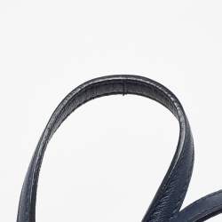 Miu Miu Navy Blue Matelasse Leather Crystals Chain Crossbody Bag