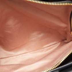 مملوكة مسبقًا Miu Miu Black/White Vitello Caribu Leather Satchel