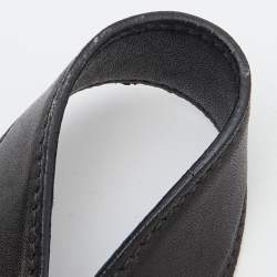 Miu Miu Black Matelasse Leather Fold Over Zip Tote